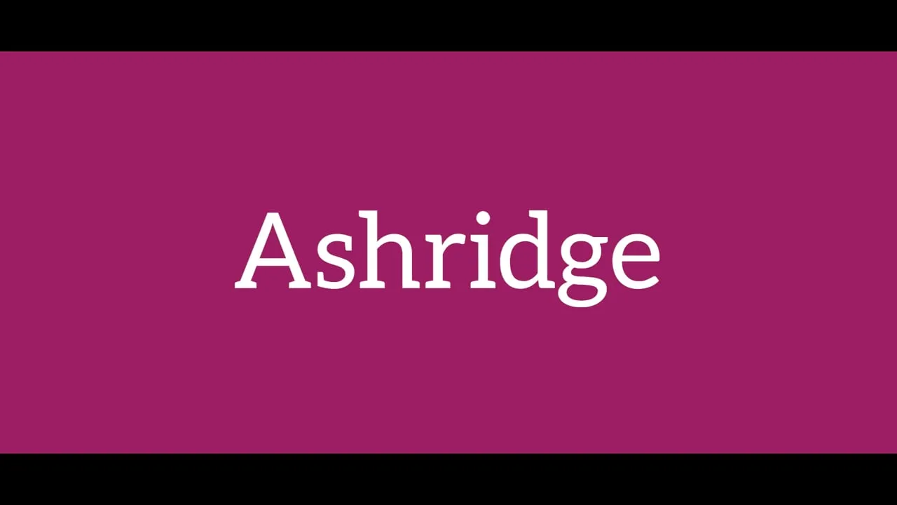 Ashridge Group overview video