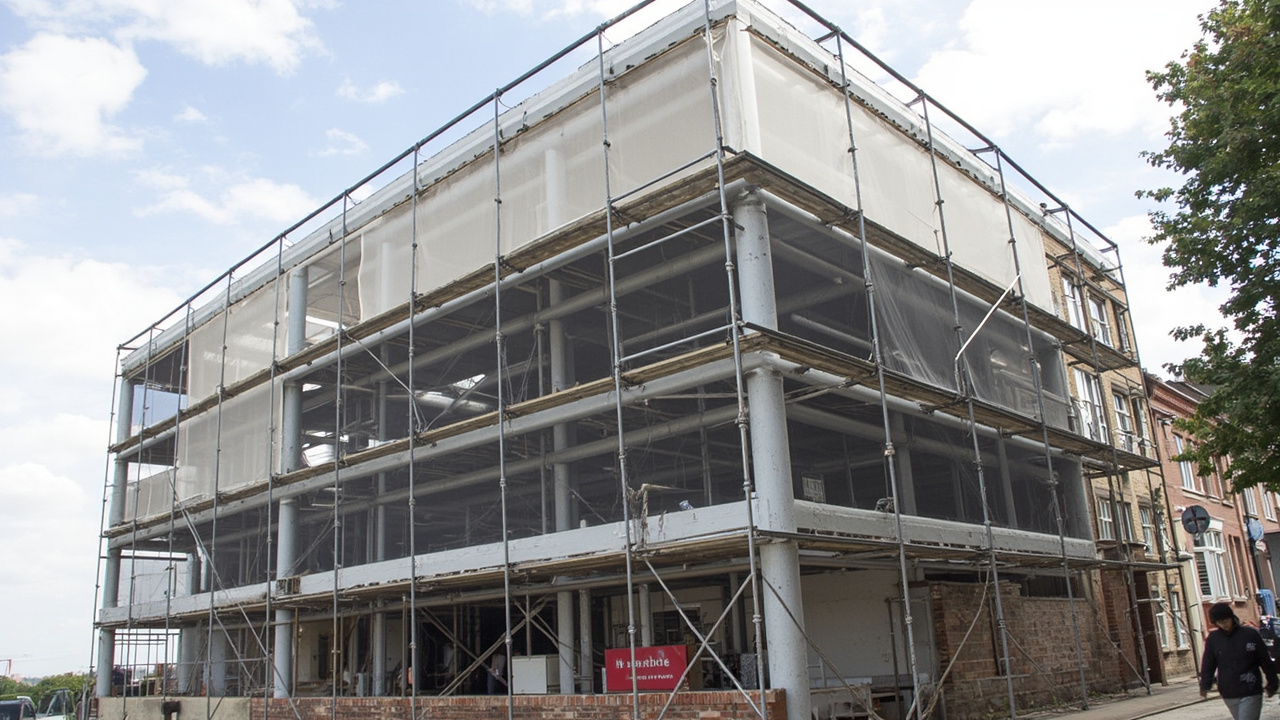 building under remediation requiring waking watch | UK construction site with external wall works | waking watch fire risk assessment triggered