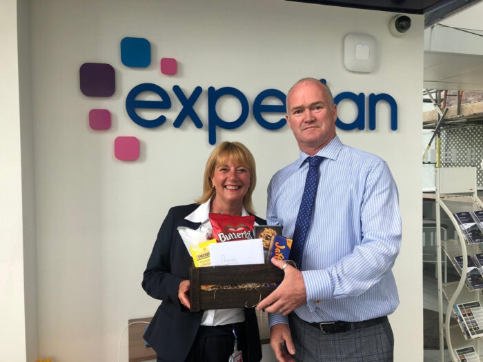 The Ashridge and Experian teams at one of Experian's Nottingham sites